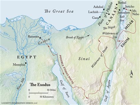 Stations Of The Exodus Map