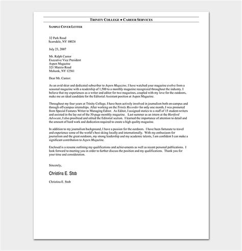 Cover Letter Template 45 Formats Samples And Examples