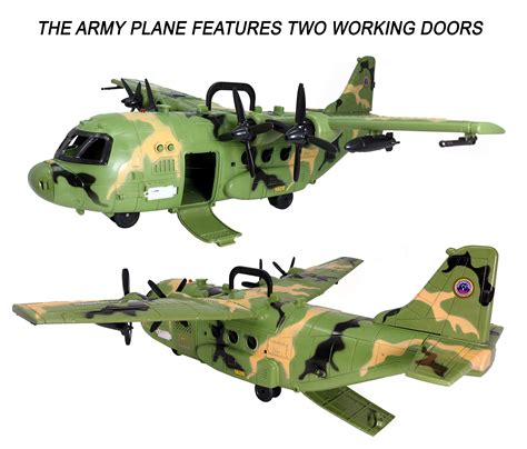 Giant C130 Bomber Army Airplane Toy For Kids Air Force Combat Military Fighter Toy Airplane