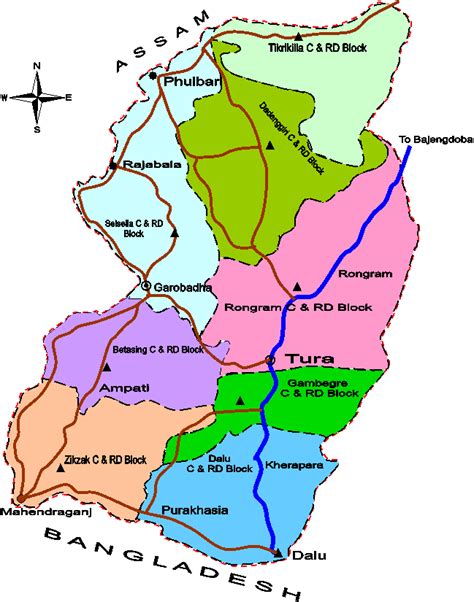 Krishi Vigyan Kendra West Garo Hills District Meghalaya Map