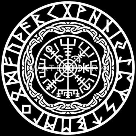 Vegvisir Ein Wikingerschutzsymbol Das Als Runenkompass
