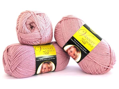 Vannas Choice Yarn 7 Oz Dusty Rose Pink Lion Brand 3 Etsy