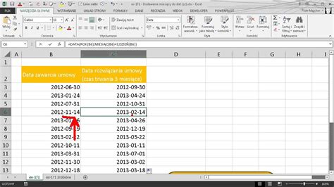Excel Dodawanie Miesi Cy Do Dat Cz Data Rok Miesi C Dzie