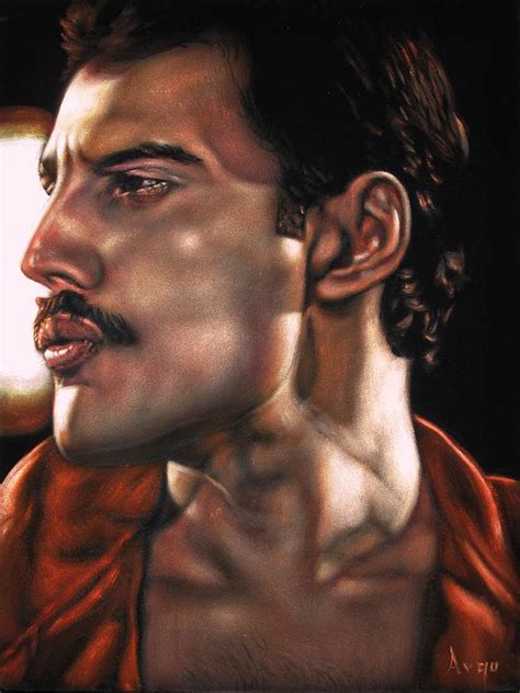 Freddie Mercury Portrait Sexy Queen Band Painting By Argo Fine Art