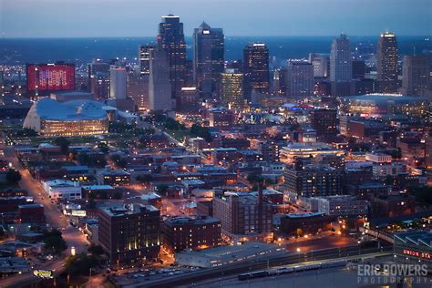 Downtown Kansas City Skyline Aerial Eric Bowers Photo