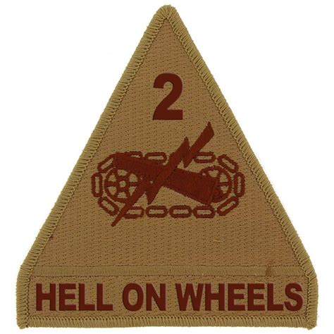 United States Army 2nd Armored Division Hell On Wheels Desert 375