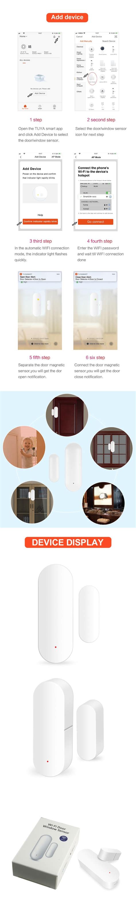 And o & m sdn. Smart Home Wireless Alarm Door Sensor - MC400A - Sun ...