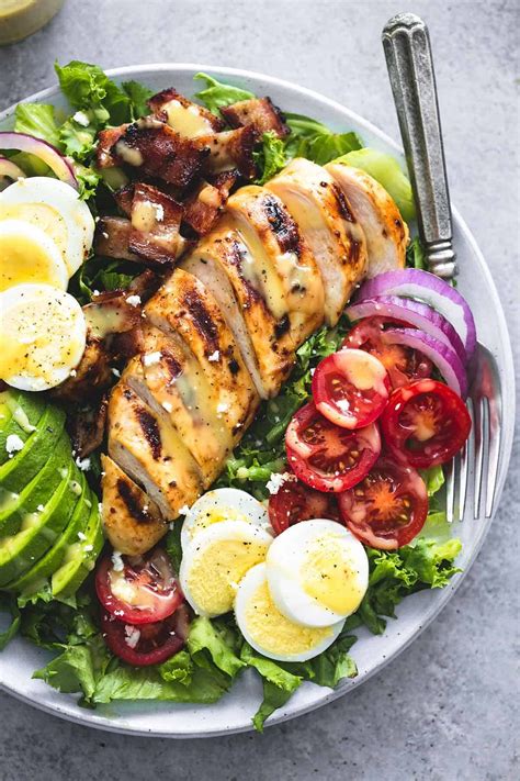 Easy And Delicious Honey Mustard Chicken Cobb Salad Is Healthy Hearty