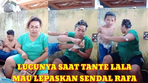 Lucunya Tante Lala Saat Mandi Bareng Rafa Youtube