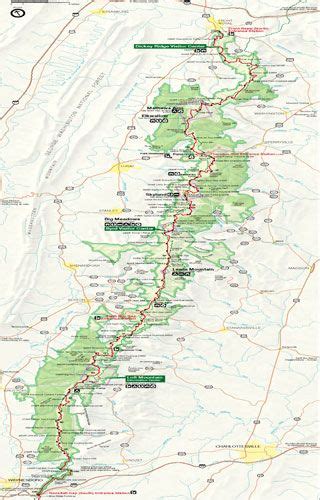 Skyline Drive Maps Shenandoah National Park Shenandoah National Park