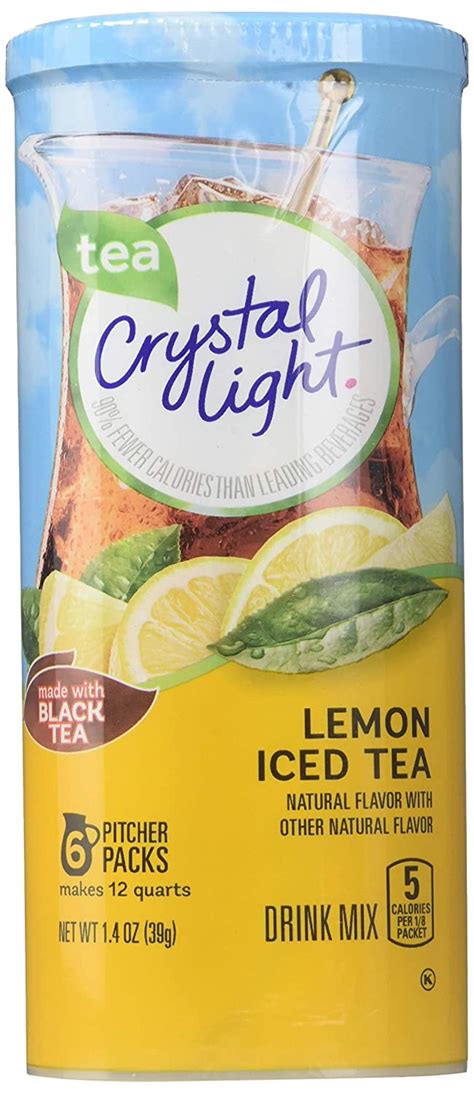 Crystal Light Lemon Iced Tea Drink Mix 12 Quart Canister Pack Of 3