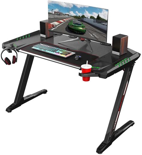 Eureka Ergonomic Z2 Gaming Desk 506 Z Shaped Office Pc