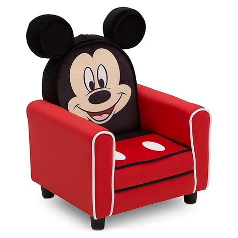 Delta Children Disney Mickey Mouse Figural Upholstered Kids Chair In