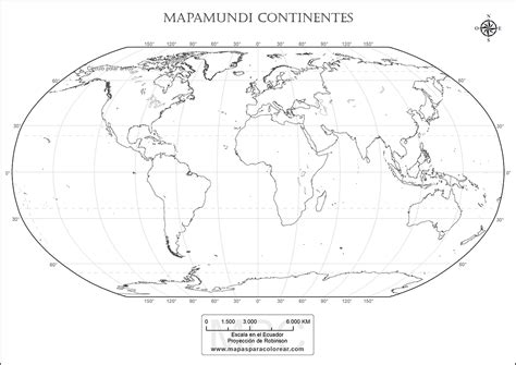 Mapa Mundi Para Imprimir Sin Nombres PDMREA