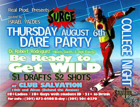 Surge Dare Party At Club Salvation