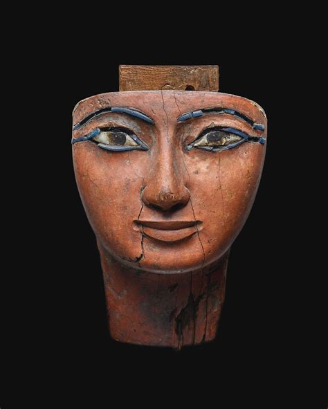 An Egyptian Polychrome Wood Mummy Mask 21st 22nd Dynasty 1075 716 B C Ancient Egyptian
