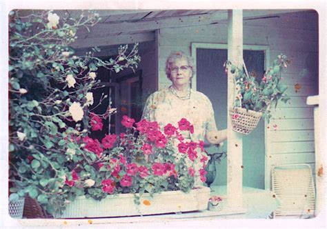 Edith Anderson At Her Summer Cottage About 1970