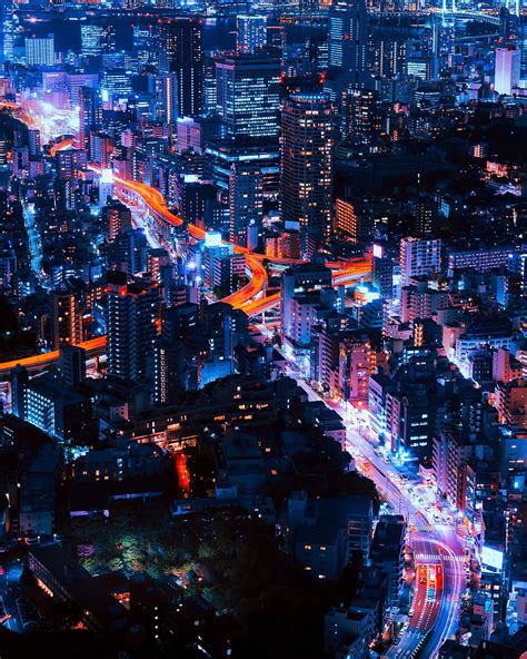 Cities Building View From Above Night City Hd Phone Wallpaper Pxfuel