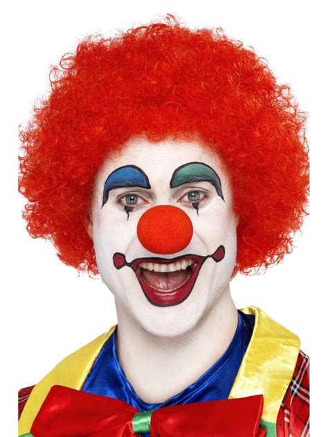 Red Clown Afro Wig Costume Wonderland