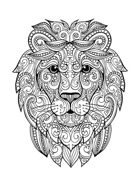 Mandala Lion Coloring Page Sheet 12 Download Print Now