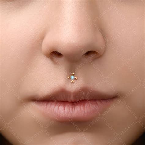 Surgical Steel Labret Piercing Jewelry Lip Ring Internally Etsy Canada