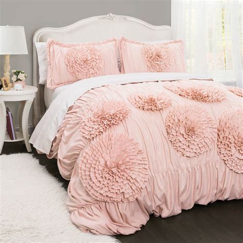 Ruffled Flowers Comforter Set By Better Homes And Gardens Comforter Sets Ruffle Comforter Pink