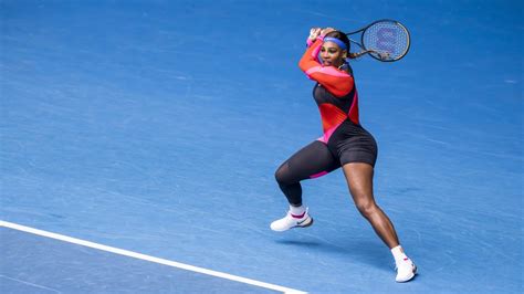 Aurelien meunier / getty images. Serena Williams' one-legged catsuit at the Australian Open ...
