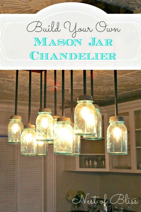 How To Make Diy Mason Jar Chandelier 25 Creative Ideas ⋆ Diy Crafts
