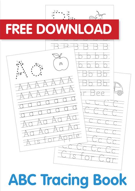 Free Templates Abc Tracing Printable Bright Star Kids Free Download