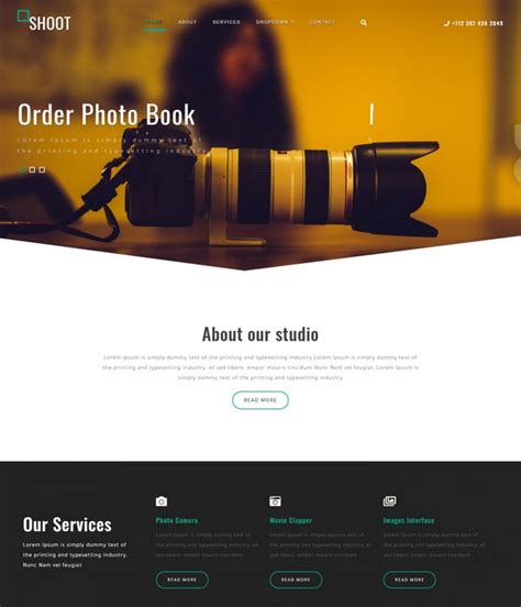 Best Photography Html Website Templates Templatefor