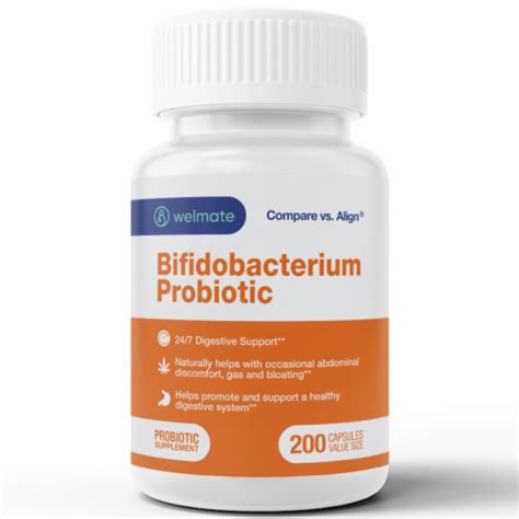 Welmate Bifidobacterium Probiotic 200 Count Capsules 247 Digestive