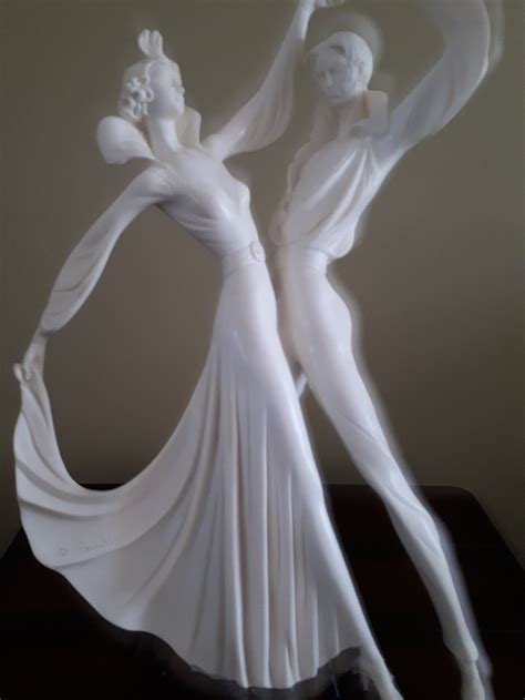 Vintage Art Deco Dancing Couple Sculpture Figurine By A Etsy