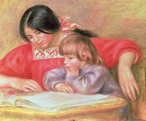 Leontine And Coco Painting By Pierre Auguste Renoir Fine Art America