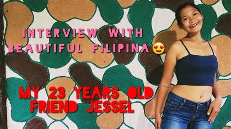 interview with beautiful filipina😍 philippines filipinagirl youtube