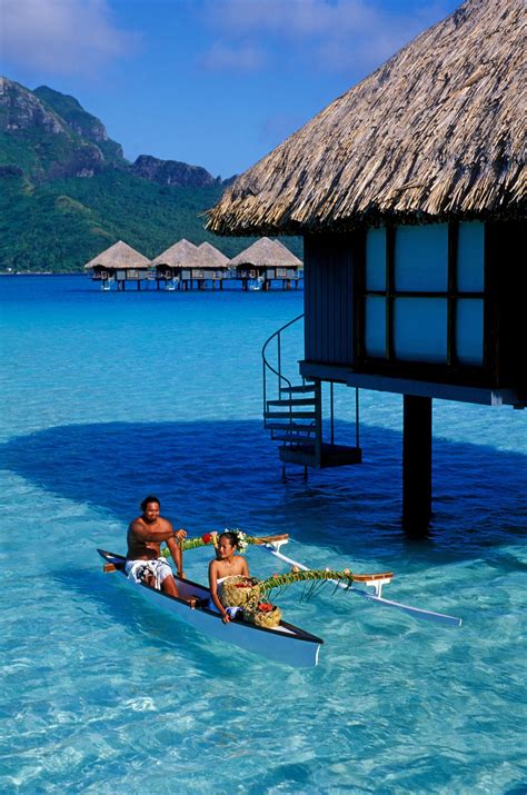 Borabora Vacation Places Overwater Bungalows Beautiful Places