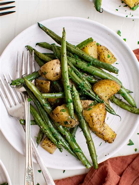 Roasted Green Beans And Potatoes Story Sweet Cs Designs