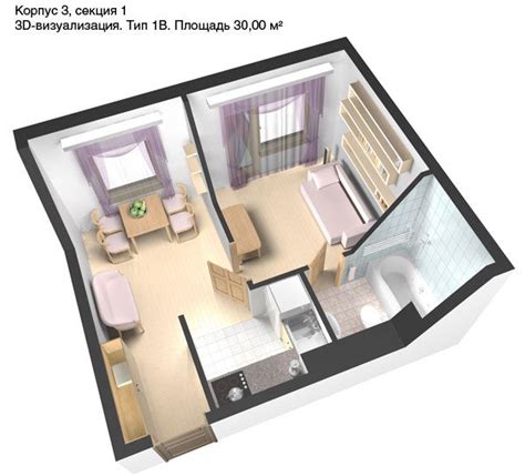 Plan 30 Square Meters Condo Interior Design Studio Apartment Design
