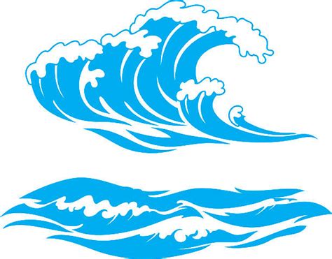 Best Waves Crashing Illustrations Royalty Free Vector Graphics And Clip