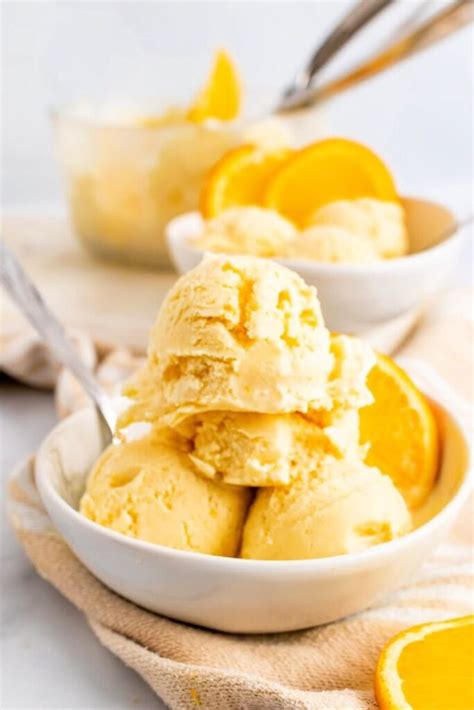 Homemade Orange Creamsicle Ice Cream No Sugar Paleo Dairy Free