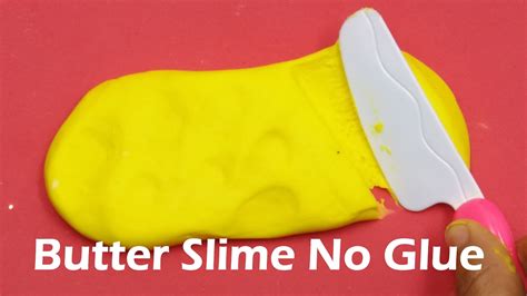 How To Make Butter Slime Without Glue Diy Slime Recipe No Borax Clay