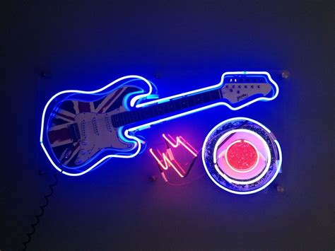 Neon Guitar Sign By Andesigneon Neon Signs Neon Neon Sign Shop