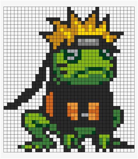 Uzumaki Naruto Frog Mode Sprite Minecraft Pixel Art Naruto Grid