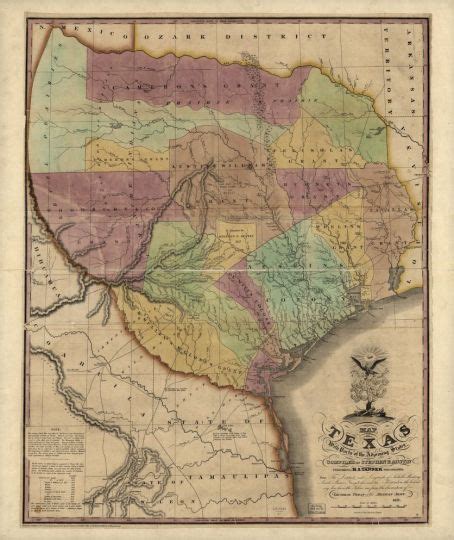 Artifacts From The Republic Of Texas 1836 1845 Texas Map Art Texas