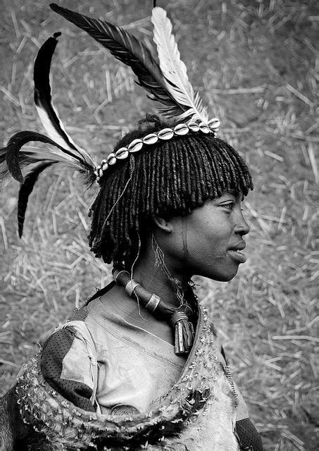 Bana Tribe Woman With Feathers Key Afer Ethiopia Tribal Photography