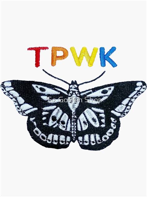 Tpwk Rainbow Butterfly Sticker By Michartaza Redbubble
