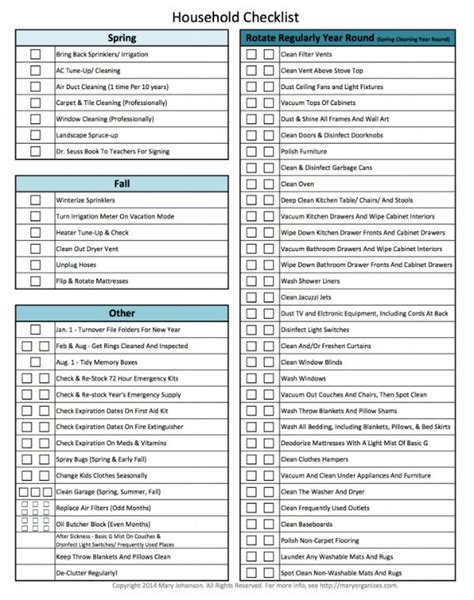 20 Must Have Home Printables For The New Year Home Maintenance Home