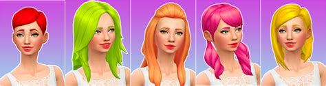 Sims Base Game Hair Recolor