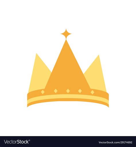 Gold Crown Monarch Jewel Royalty Royalty Free Vector Image
