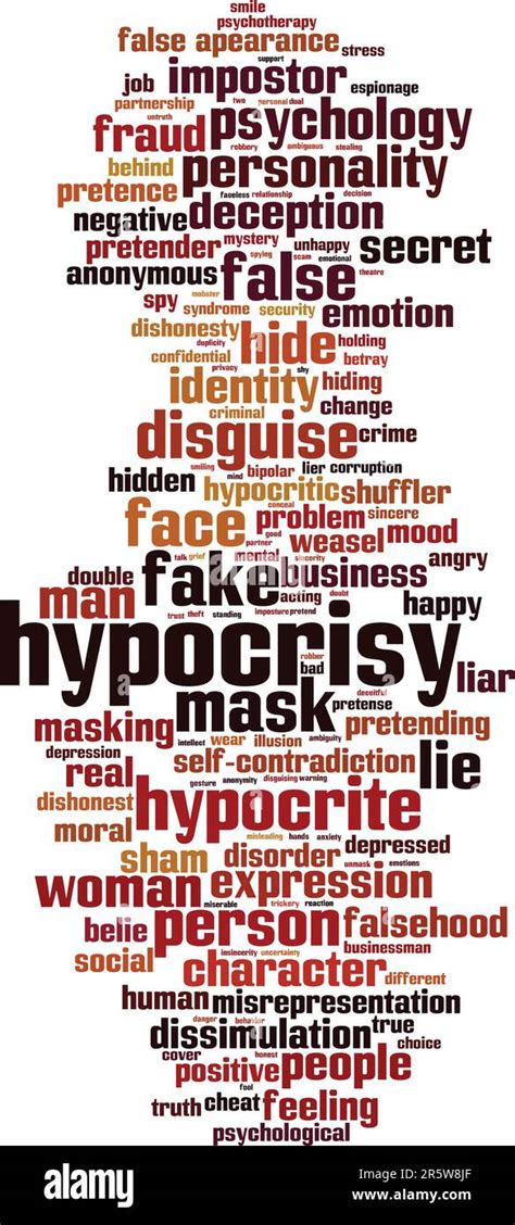 Hypocrisy Word Cloud Concept Collage Made Of Words About Hypocrisy