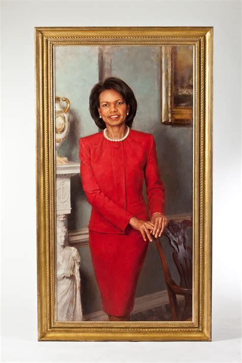 Portrait Of Condoleezza Rice 66th Secretary Of State Under President George W Bush